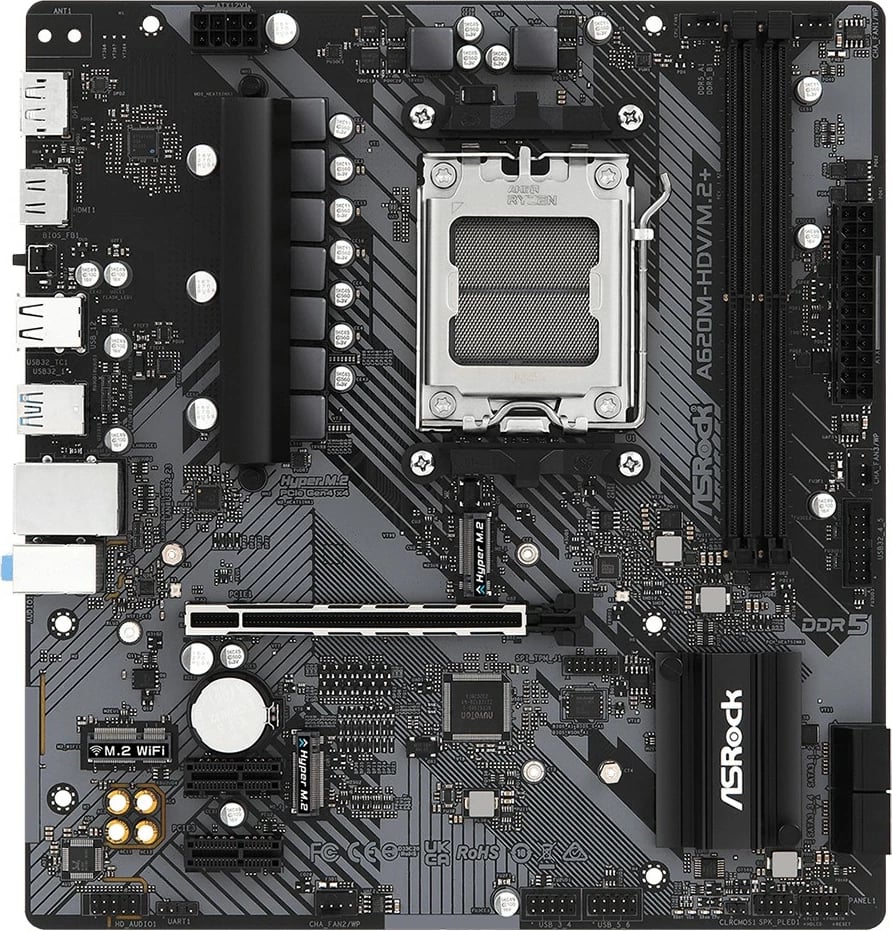 Pllakë amë ASRock A620M-HDV/M.2+, Socket AM5, DDR5, micro ATX