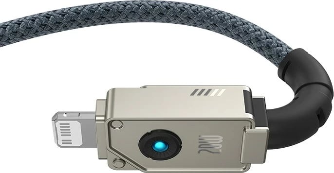 Kabllo Baseus Unbreakable USB C në iP, 2 m, 20 W, E zezë