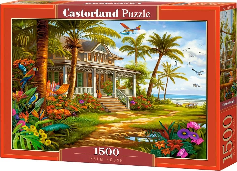 Puzzle Castor 1500 pjesë Palm House, shumëngjyrëshe
