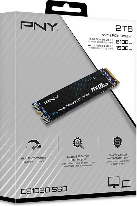 SSD PNY CS1030, 2TB, M.2 2280, PCIe NVMe