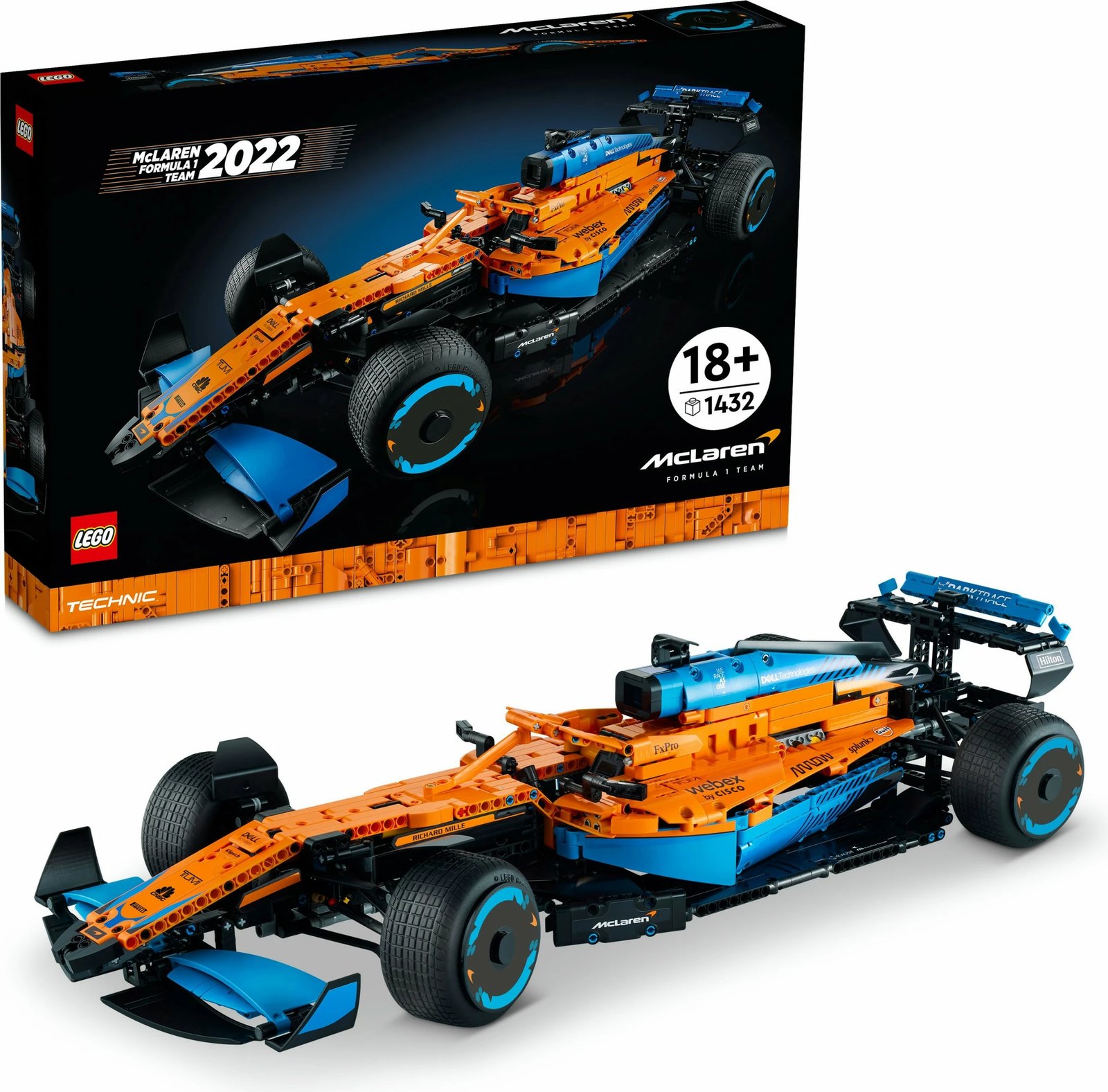 Set për ndërtim LEGO Technic McLaren Formula 1, 1434 pjesë, shumëngjyrësh