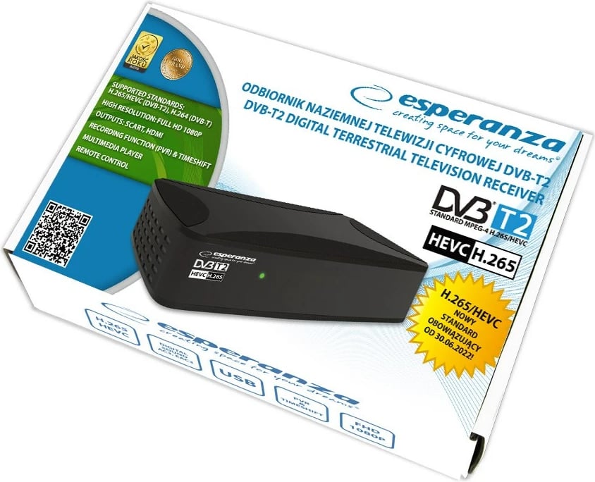 Dekoder Esperanza EV108R, Kabllo, i Zi