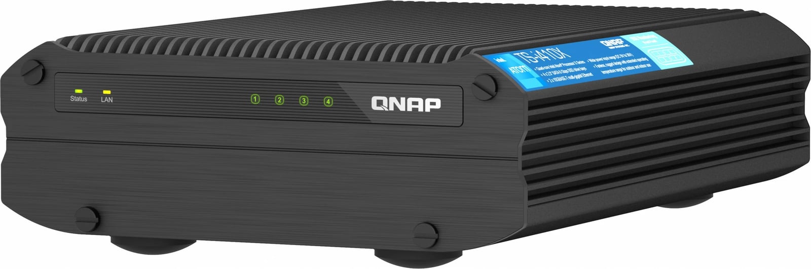 NAS QNAP TS-i410X-8G, 4-bay, 8GB RAM, Tower, e zezë