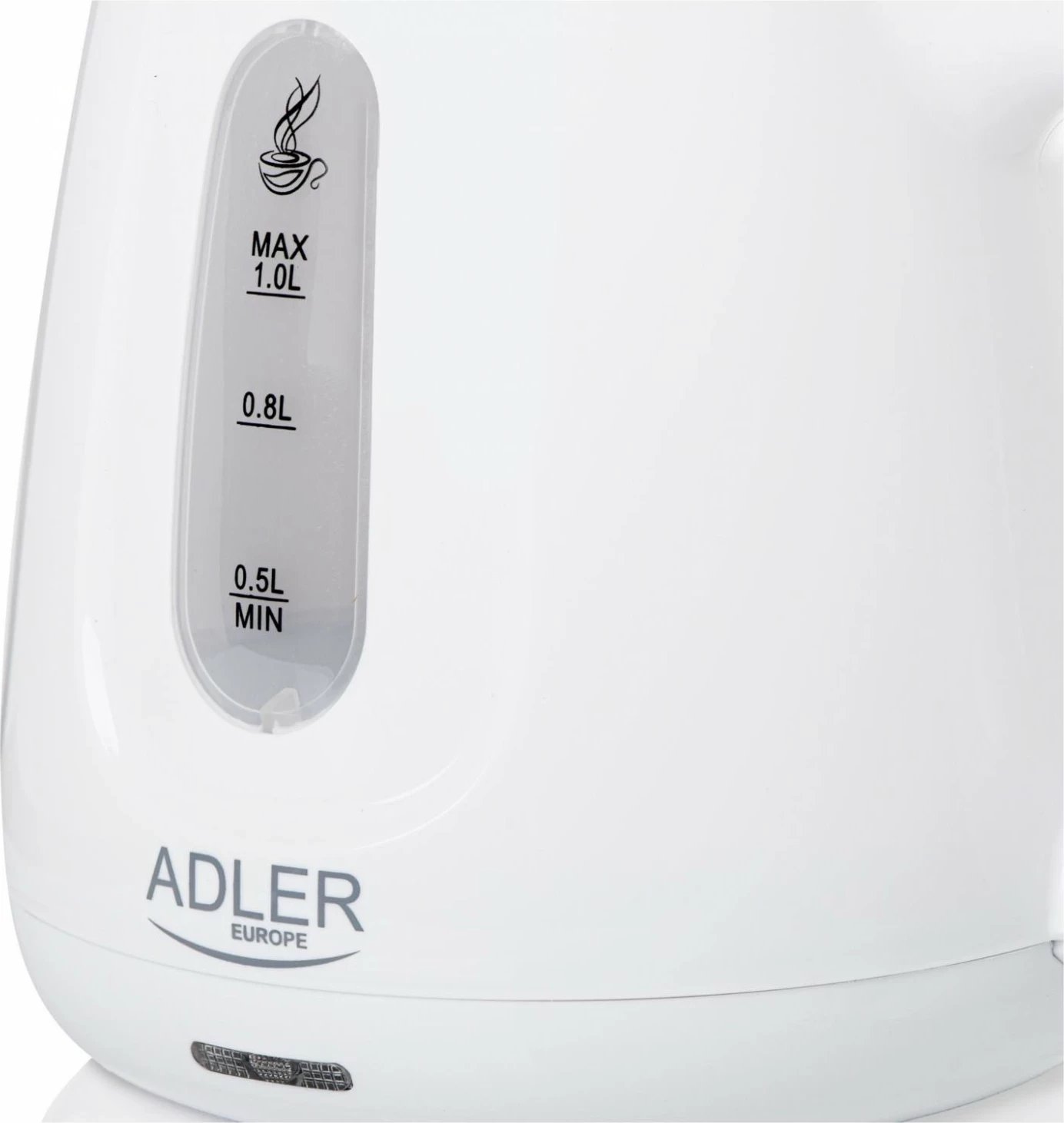 Çajnik elektrik Adler AD 1373, 1.0L, 850W, bardhë
