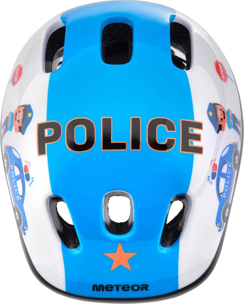 Helmetë biçiklete për fëmijë Meteor, police
