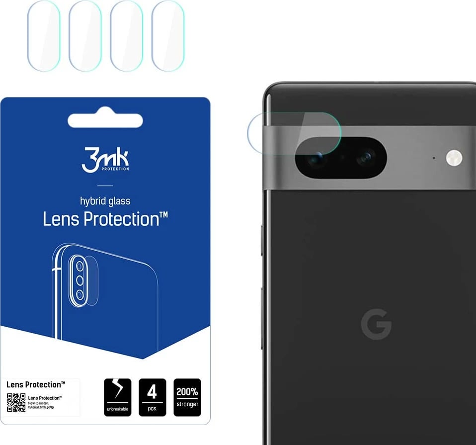 Mbrojtës lente për kamera Google Pixel 7, 3mk Lens Protection, 4 copë