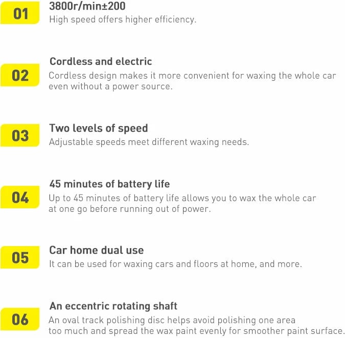 Makinë elektrike pa kabllo për lustruar Baseus CRDLQ-B01, 4000mAh, 30W, e zezë