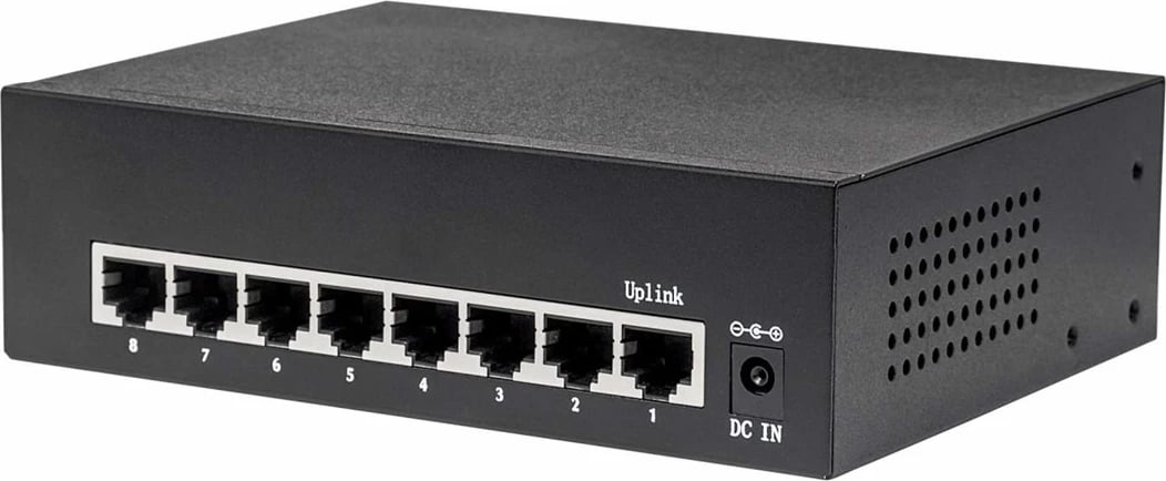Switch Ethernet Gigabit me 8 Porta Intellinet, PoE+
