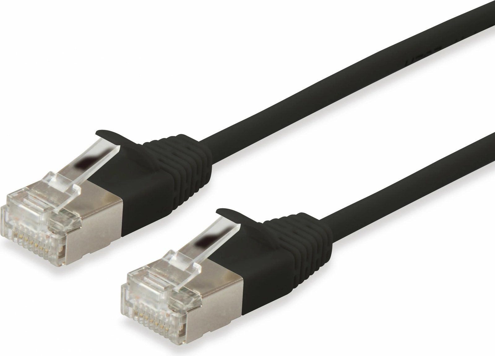 Kabllo rrjeti EQUIP Cat6a F/FTP Slim 0.5m e zezë