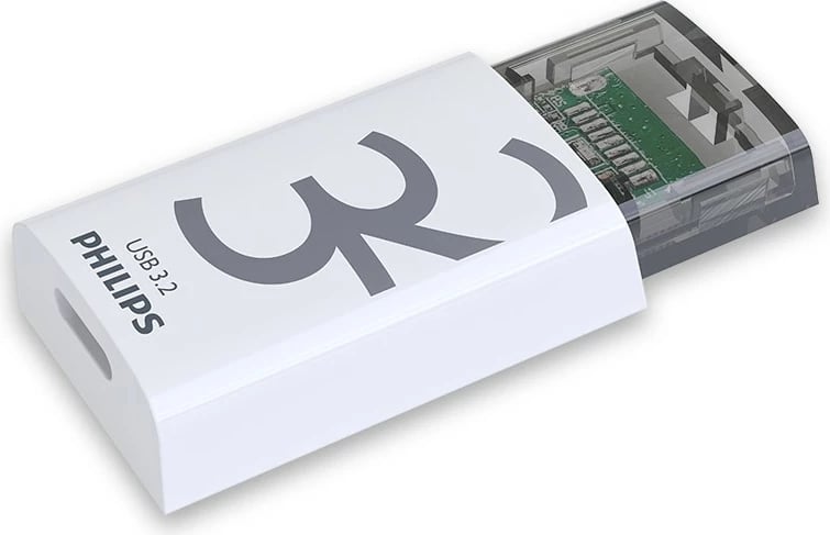 USB stick Philips Click Series 32GB USB 3.2, bardhë