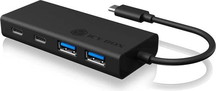 USB hub ICY BOX IB-HUB1426-CPD, 4 porta, USB 3.2 Gen 1, 60W, zi