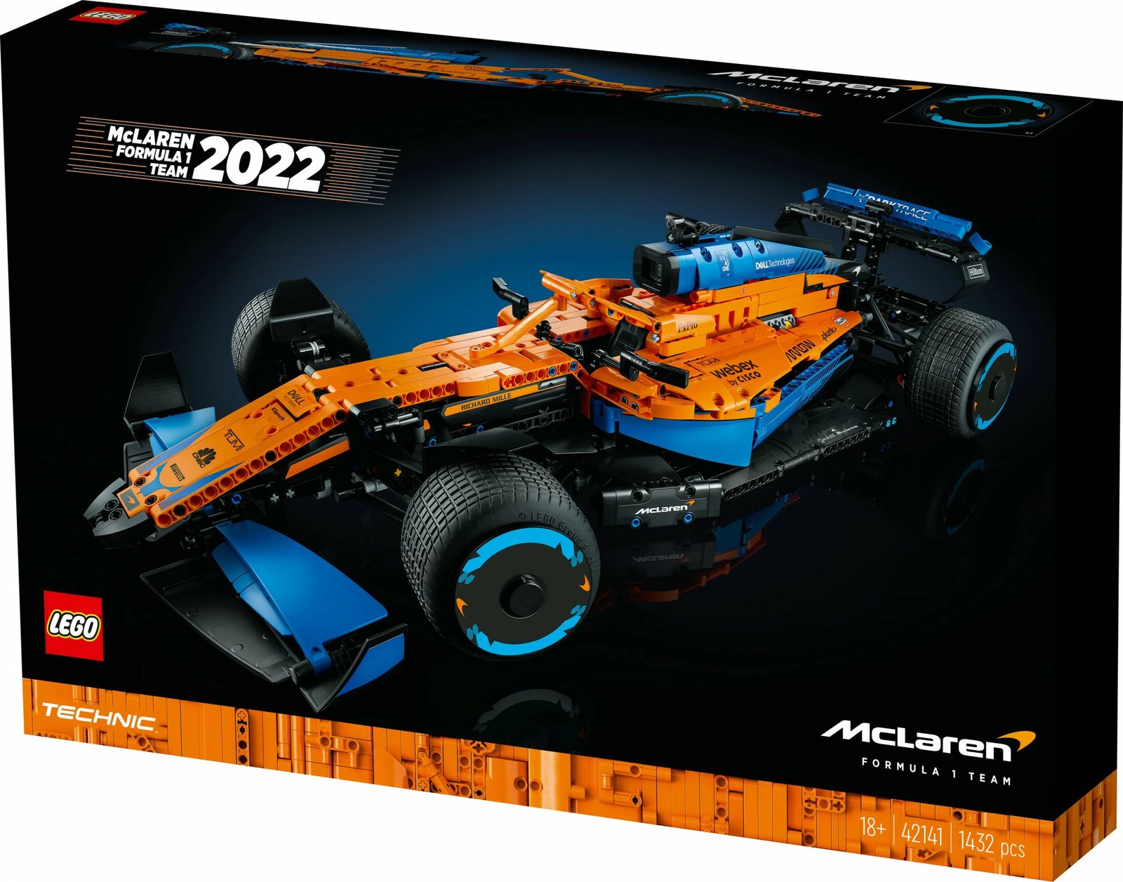 Set për ndërtim LEGO Technic McLaren Formula 1, 1434 pjesë, shumëngjyrësh