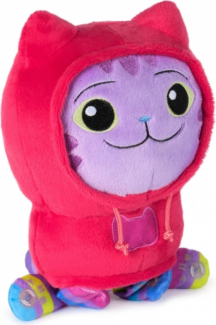 Lodër pelushi Gabby's Dollhouse Spin Master Daniel James DJ Catnip, 25 cm, shumëngjyrëshe