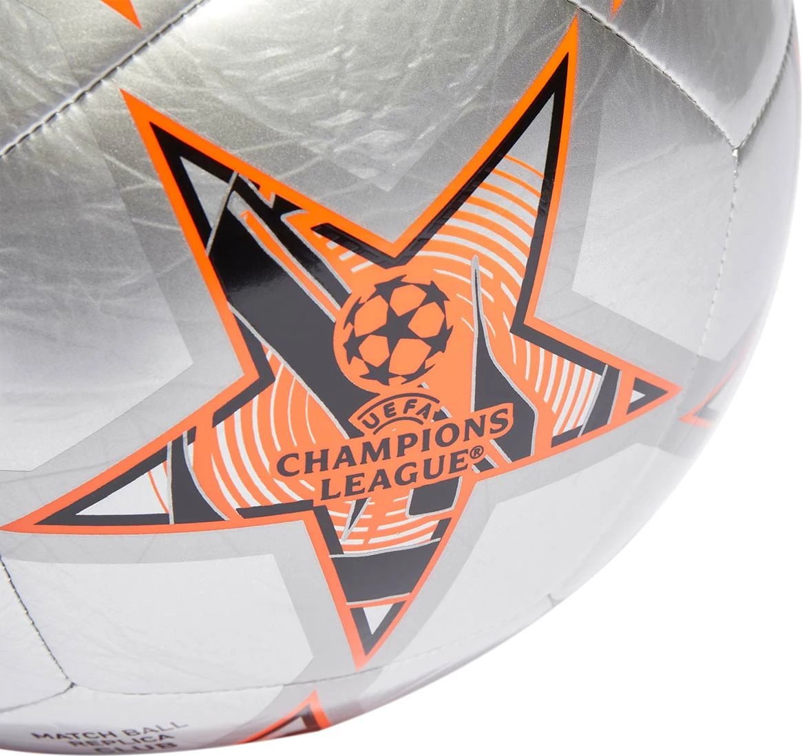 Top futbolli adidas për meshkuj, argjendtë-portokalli