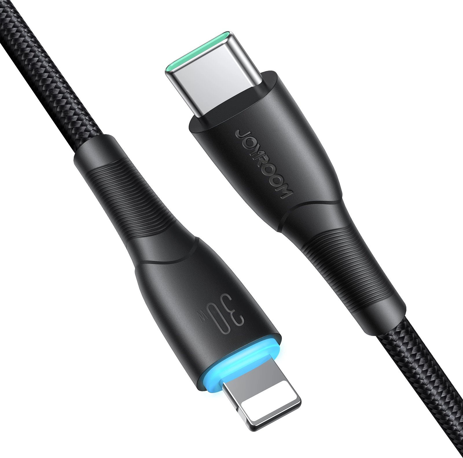 Kabllo Joyroom Starry Series SA32-CL3, USB-C në Lightning, 1m, 30W, e zezë