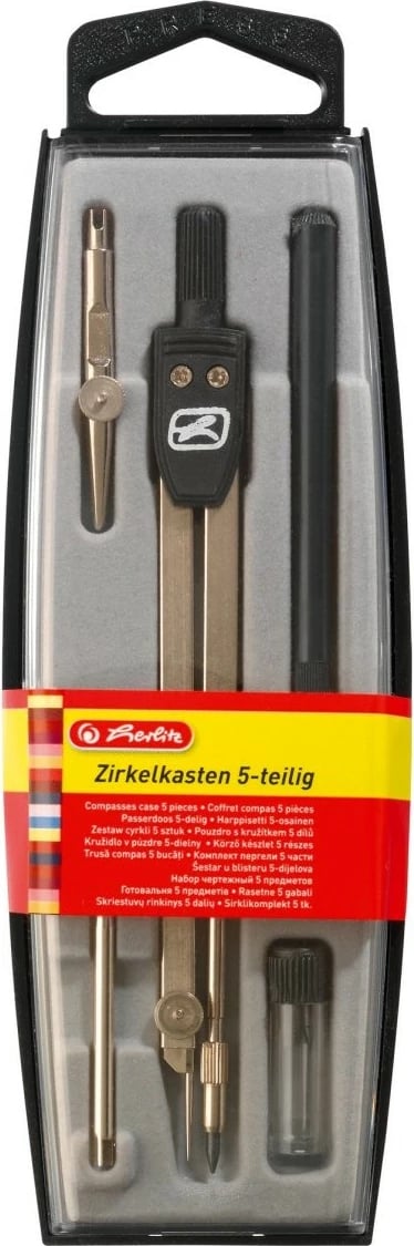 Set cirkeli herlitz 5 pjesë, zi