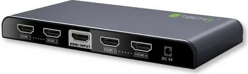 Splitter HDMI Techly 023981, 1 në 4, Ultra HD 4Kx2K, 3D, i zi