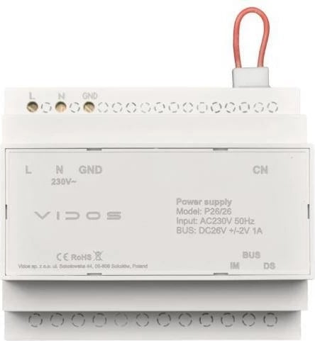 Furnizues energjie VIDOS P26/26 për panele elektrike, 26V, 1A