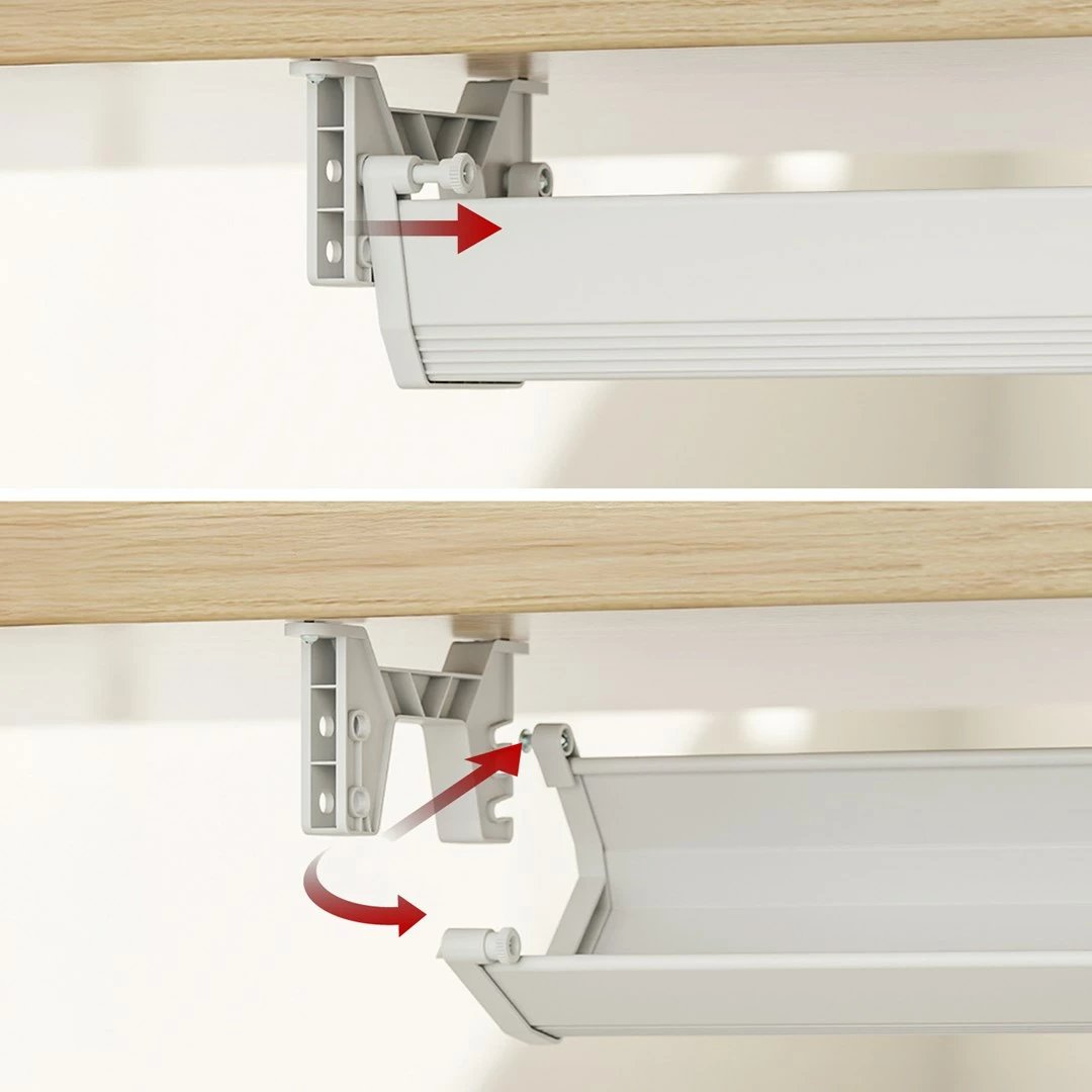 Organizues kabllosh Maclean MC-106 W, nën tavolinë, i bardhë