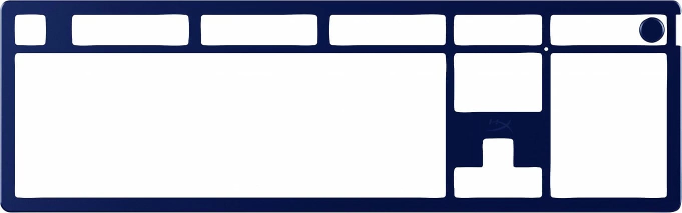 Top plate HyperX Alloy Rise, alumini, navy blue