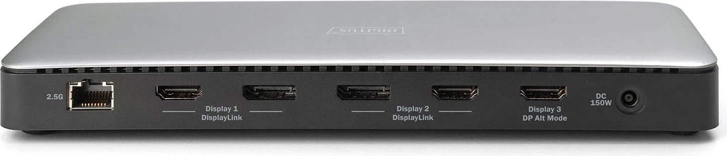 Stacion dokimi Digitus USB-C, 13 porte, Alumini