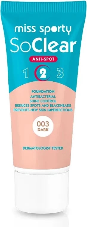Fondatinë për femra Miss Sporty So Clear Cover-up 003 Dark 30ml