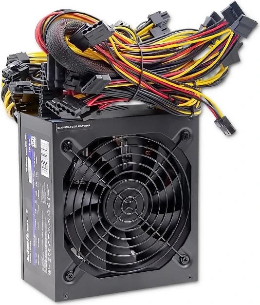 Furnizues i Energjisë Qoltec 50348 ATX 1800W, 80 Plus Platinum për Gaming Miner