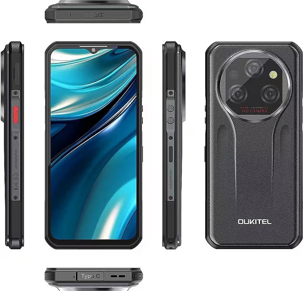 Celular OUKITEL WP39 Pro 5G 12/512GB 6.6" IP69K gri