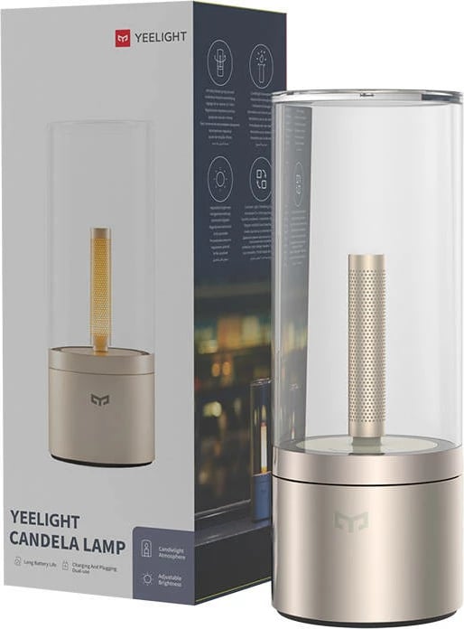 Llambë ambientale Yeelight Candela YLFWD-0019, Wi-Fi, 2500 mAh, e artë
