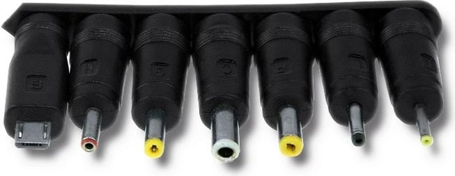 Furnizues universal energjie Qoltec 51557, 15W, 7 plugje, i zi