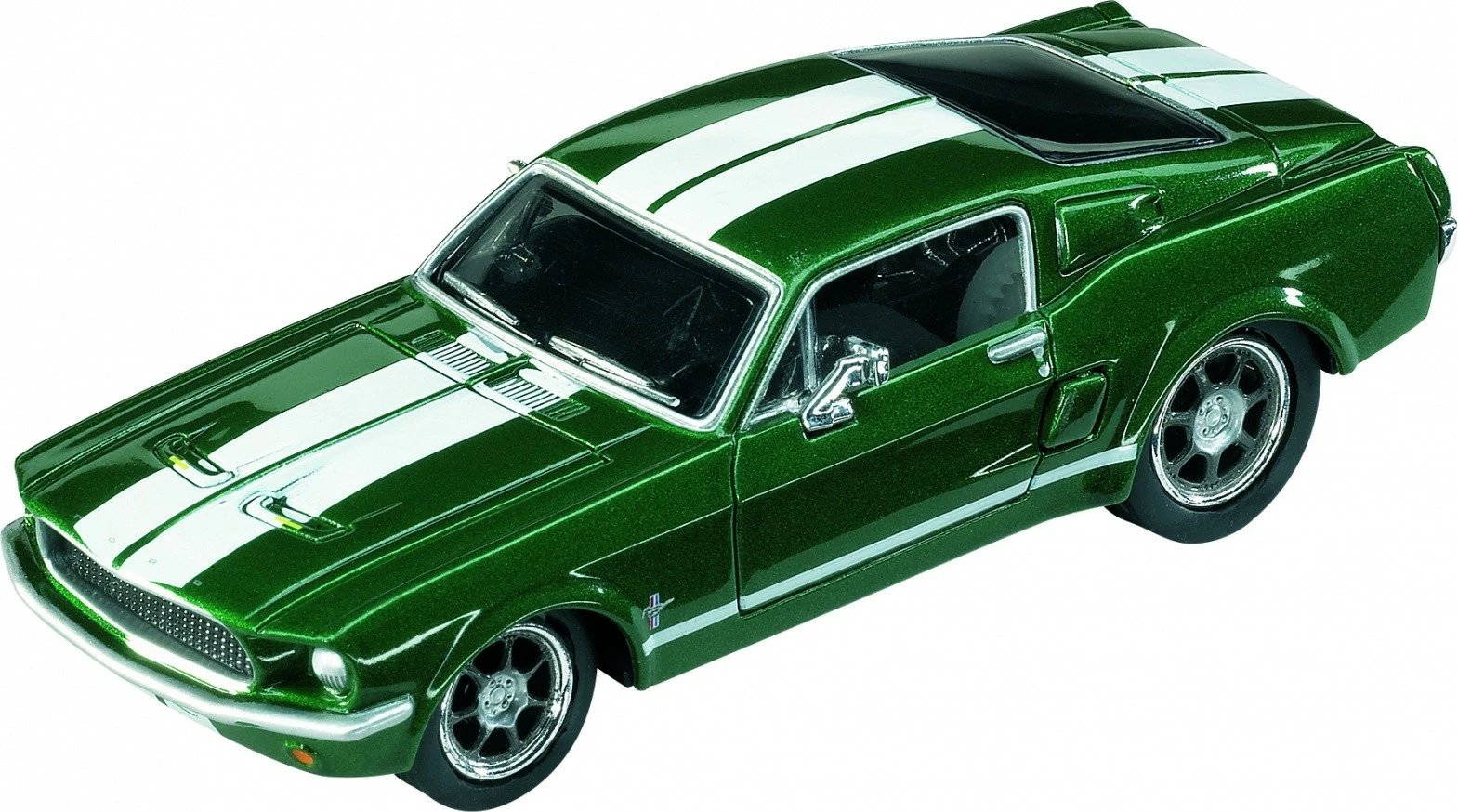 Set vetura lodër Carrera Ford Mustang '67, 1:43, 4 copë, shumëngjyrëshe