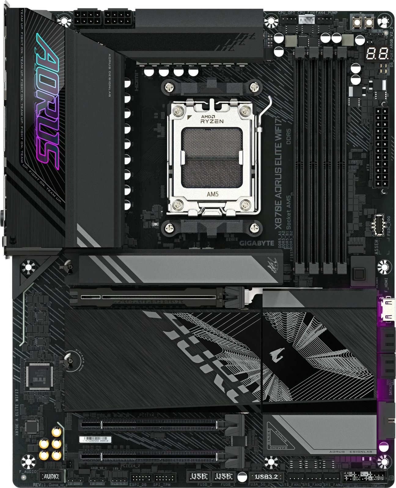 Pllakë amë Gigabyte X870E A ELITE WIFI7, Socket AM5, DDR5, Wi-Fi 7