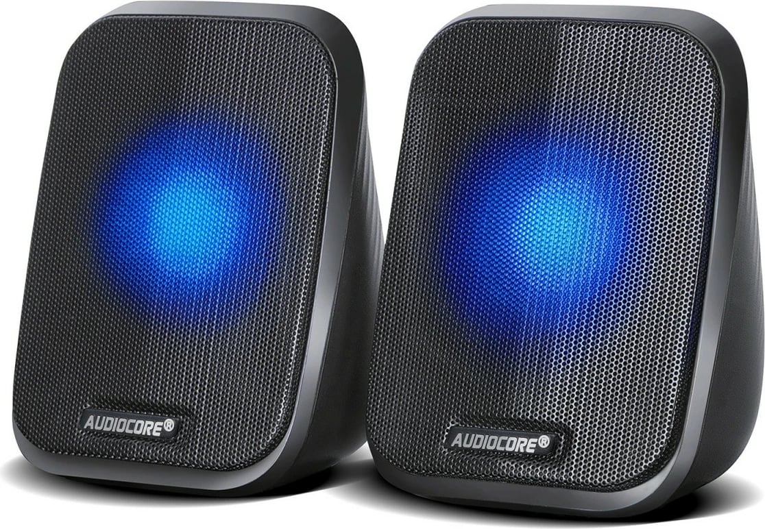 Altoparlantë kompjuteri Audiocore AC835, 6W, USB, të zi Altoparlantë kompjuteri Audiocore AC835, 6W, USB, të zi