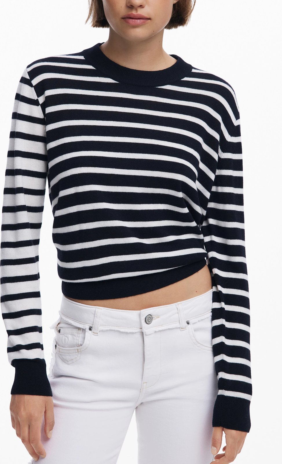 Xhemper Desigual Jers Bergen femra, e zezë