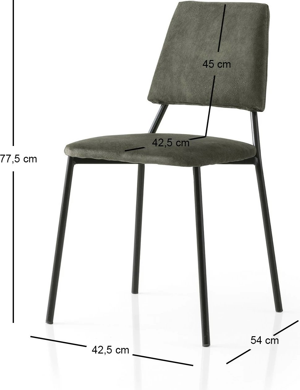 Set karrigesh (2 copë), Skye Decor, ngjyrë e zezë dhe antracit, 4553 V2