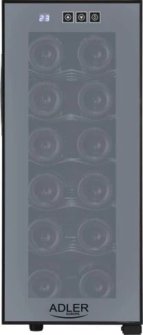 Frigorifer pije, Adler AD 8083, 33 L, 12 shishe, termolektrik 12–18°C, panel me prekje, i zi