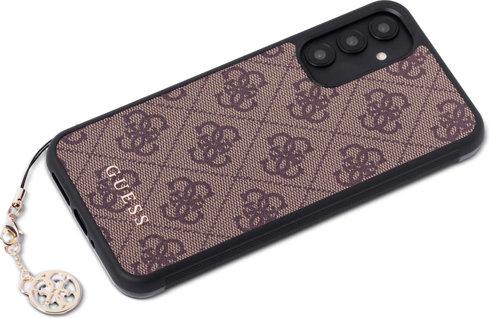 Mbështjellës Guess 4G Charms për Samsung Galaxy A34 5G, kafe