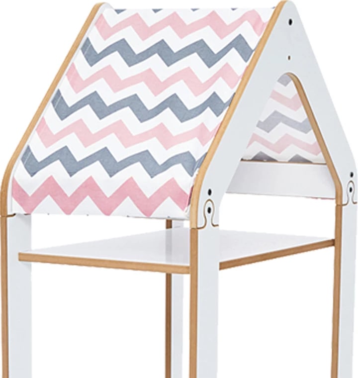 Raft Montessori Zoilen I bardhë-rozë mdf 50x30x100cm
