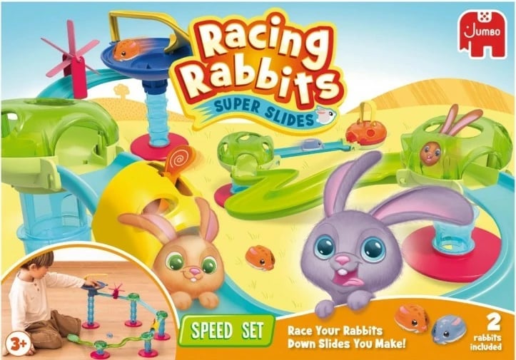 Set ndërtimi Racing Rabbits Speed, Tm Toys, 15 pjesë, me 2 lepuj lodër, shumëngjyrësh