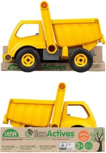 Kamion lodër Lena EcoActives Dump Truck 27 cm, Verdhë/Gri Kamion lodër Lena EcoActives Dump Truck 27 cm, Verdhë/Gri