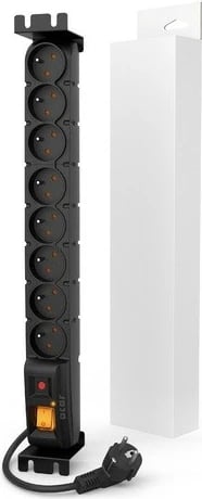 Prizë Acar S8 FA RACK, 8 dalje, 3m, e zezë