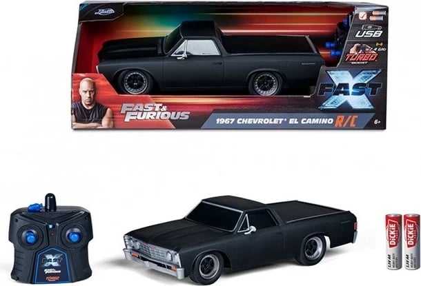 Makina me telekomandë Simba 1967 Chevy El Camino, 1:16, E zezë