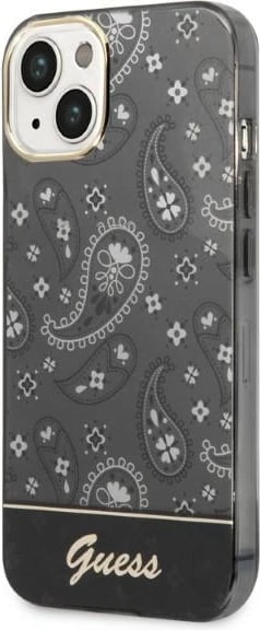 Mbështjellës Guess Bandana Paisley për iPhone 14 Plus 6.7", i zi, hardcase