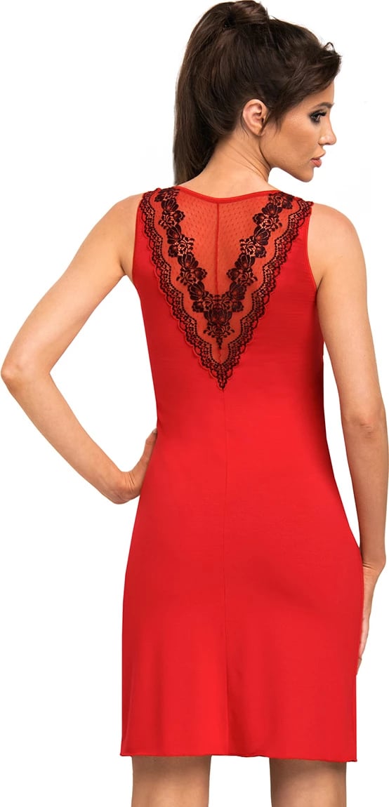 Fustan nate Donna 135341, i kuq