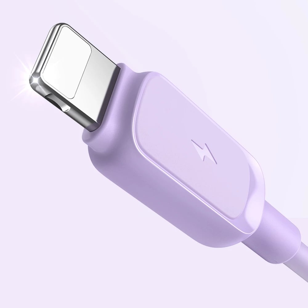 Kabllo Joyroom Multi-Color Series A14, Lightning në USB-A, 1.2m, 2.4A, vjollcë