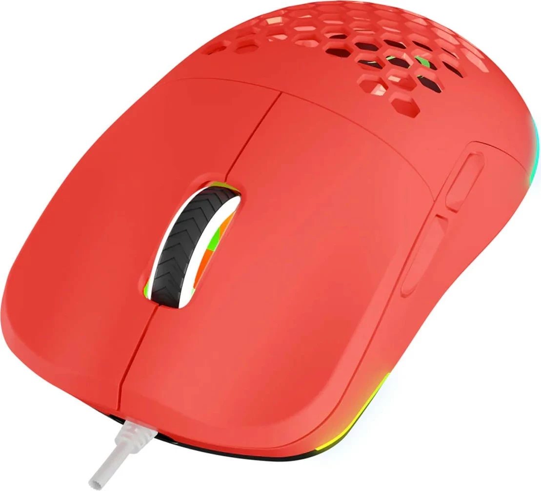 Maus gaming Rampage BLINK, USB, 12800 DPI, RGB, sensor optik, e kuqe