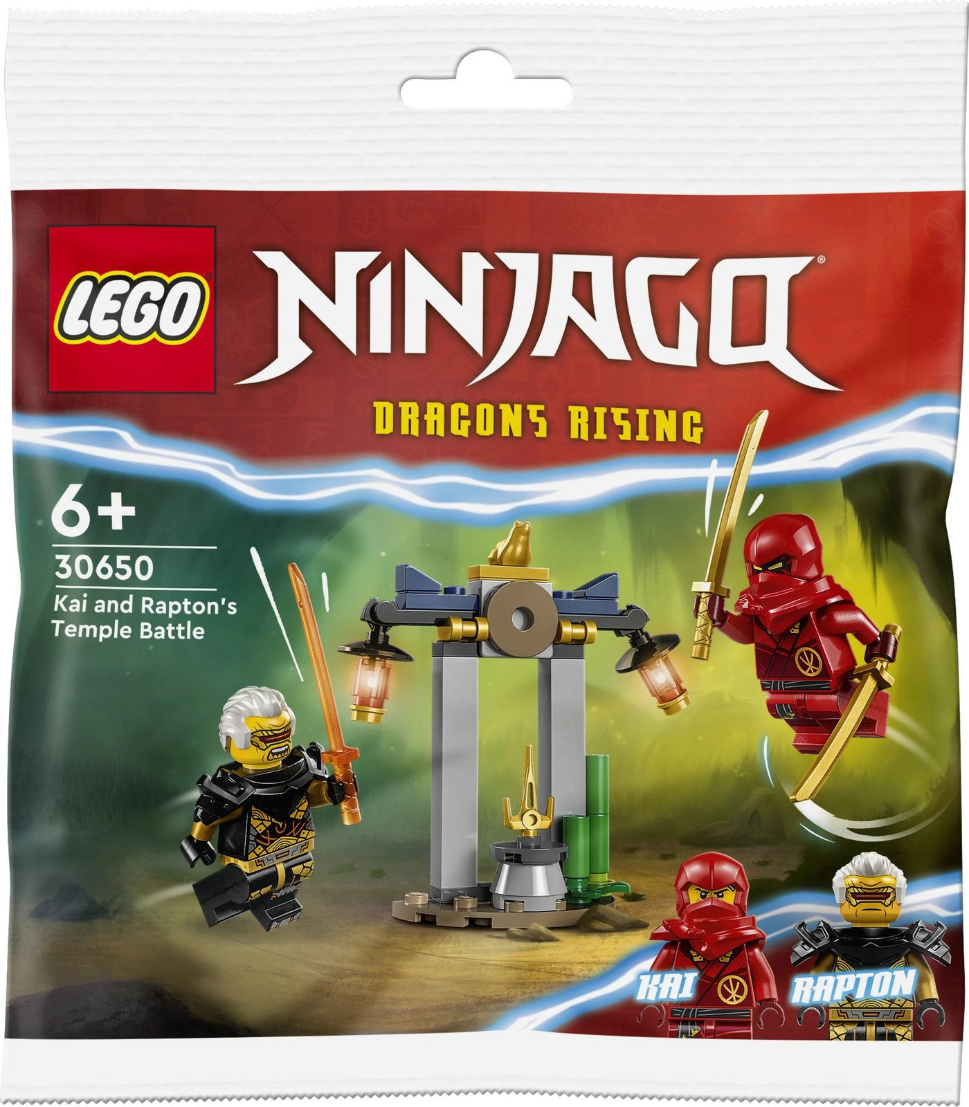 Set ndërtimi LEGO Ninjago 30650, Kai dhe Rapton, shumëngjyrësh