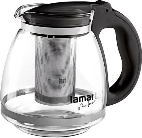 Ibrik me infuzer Lamart LT7027, 1.5L, qelq, i zi