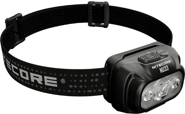 Dritë koke Nitecore NU33, LED, 2000 mAh, e zezë