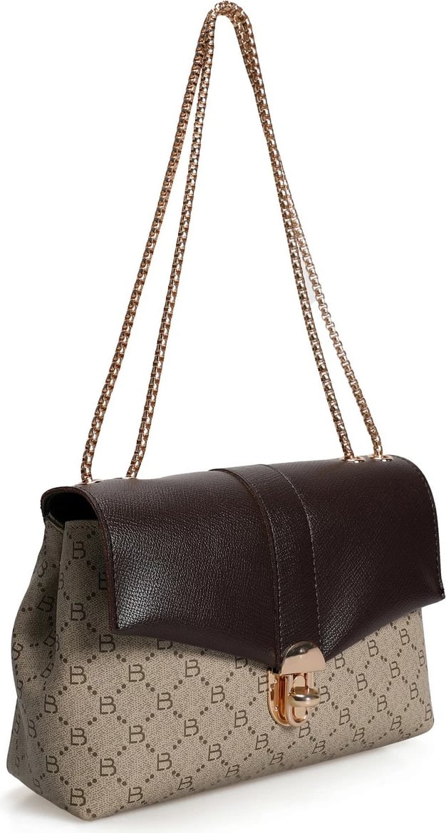 Çantë krahu Lucky Bees, krem dhe kafe, 1228 v2